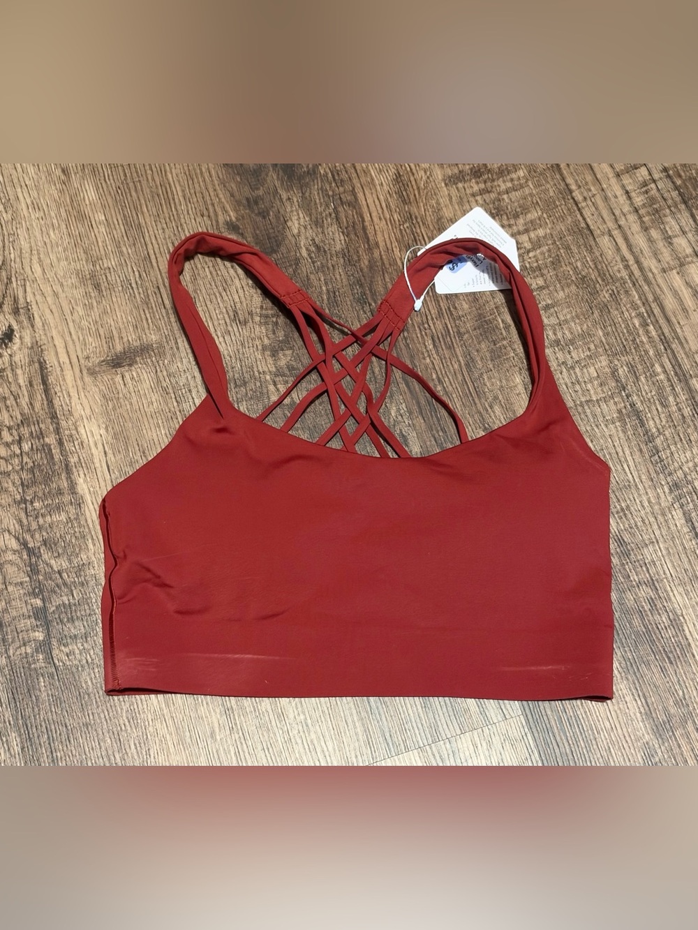 Lululemon FlexyFlex Strappy Longline Yoga Bra - Cranberry Charm
